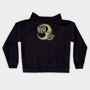 American Traditional Moon Kids Hoodie